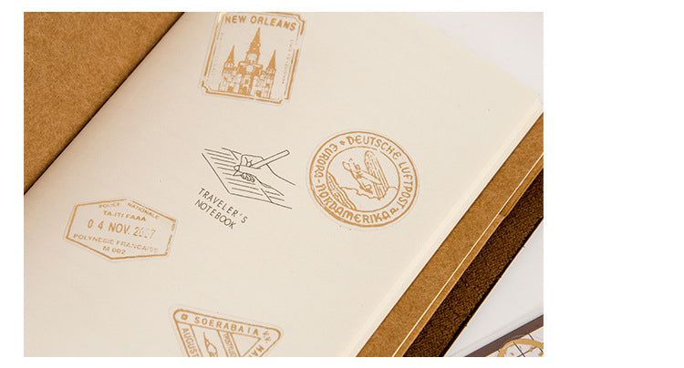 Retro Gold Foiled Stickers