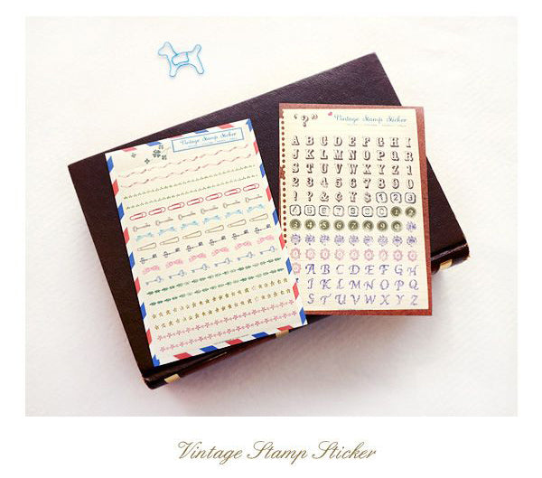 Vintage Stamp Sticker