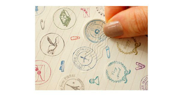 Vintage Stamp Sticker
