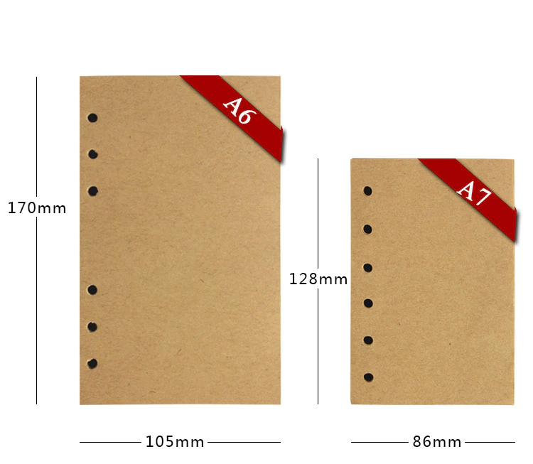 Transparent Ring Binder Inserts- Kraft