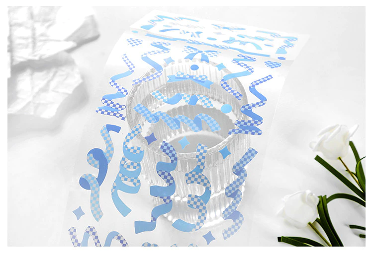 Checkered Confetti Stickers