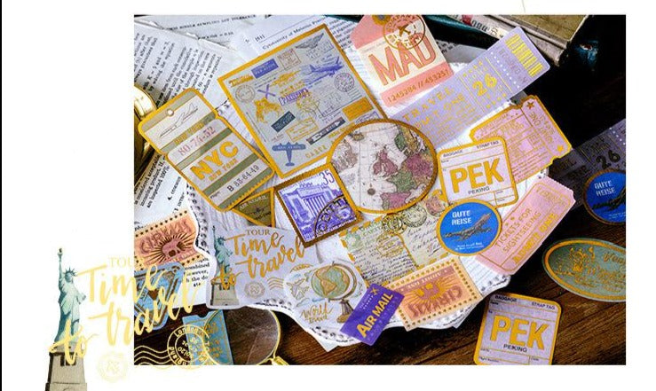 Renaissance Series Gold Foiled Stickers