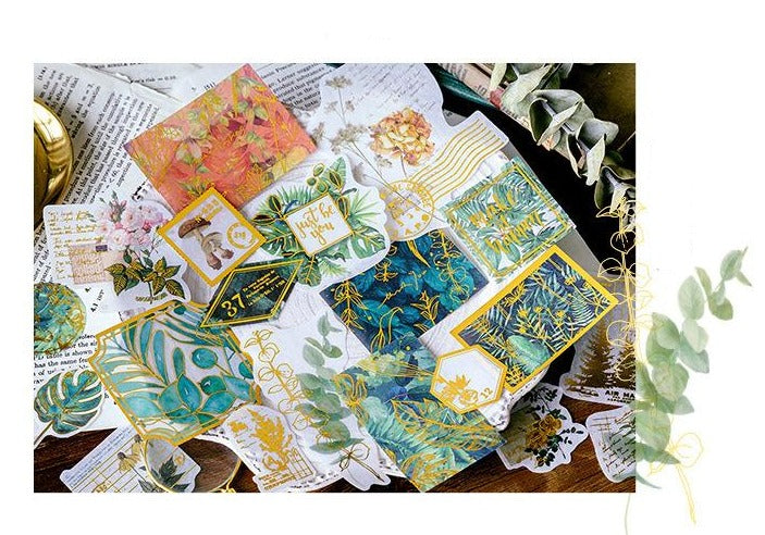 Renaissance Series Gold Foiled Stickers