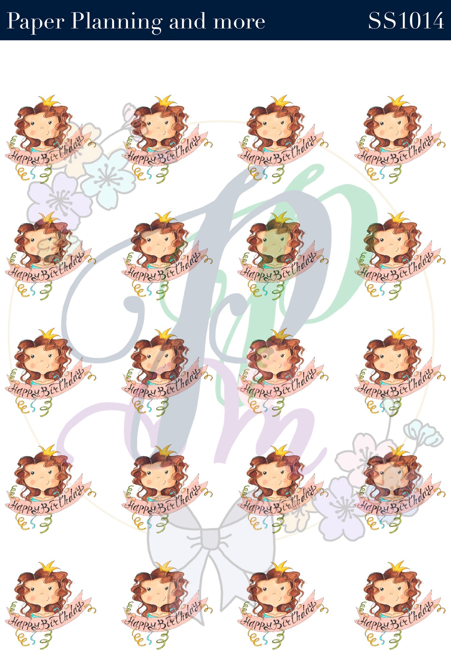 Happy Birthday Sticker Sheet