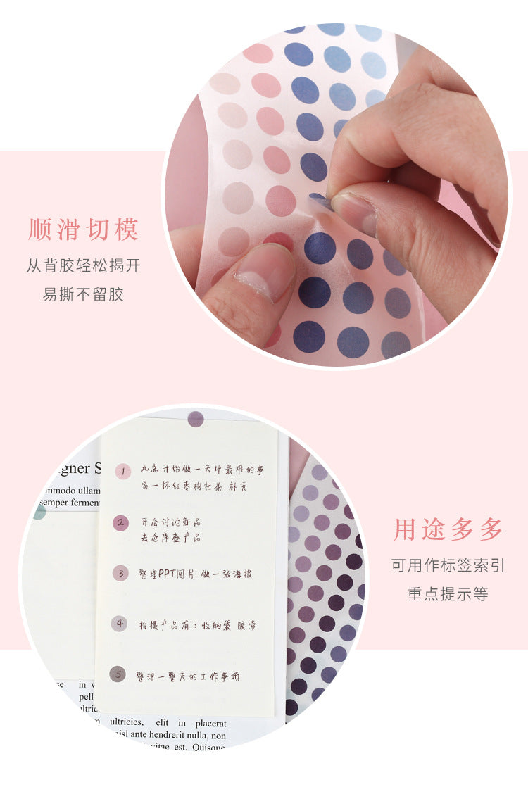 Polka Dot Washi Sticker- Scenery