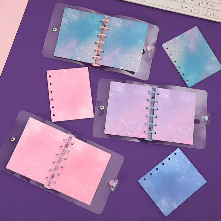 Cute Bear Transparent Ring Binder
