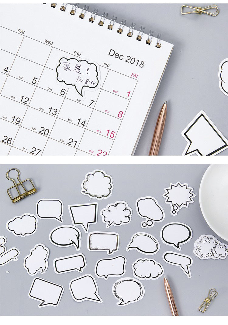 Speech Bubble Planner Stickers