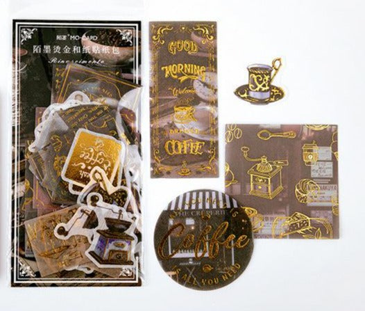 Renaissance Series Gold Foiled Stickers