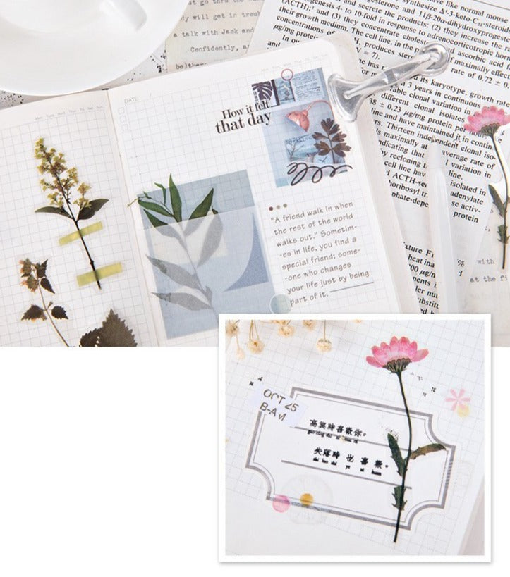 Pressed Flowers PET Stickers