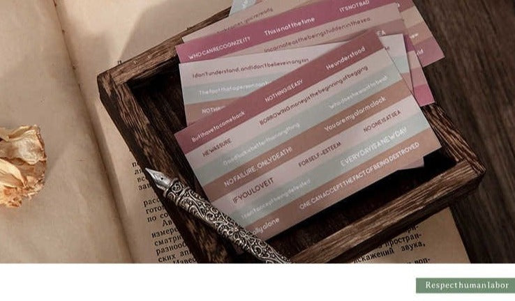 Retro English Library Series Sticker Booklet