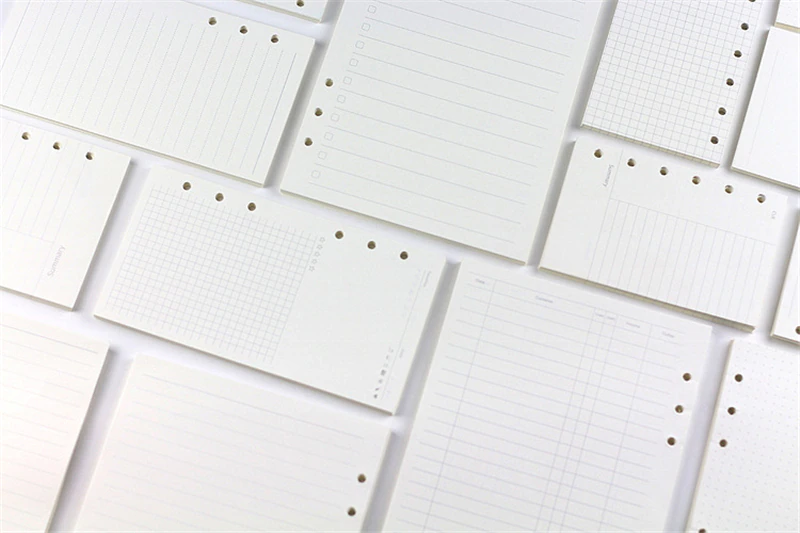 Transparent Ring Binder Inserts- Weekly Plan