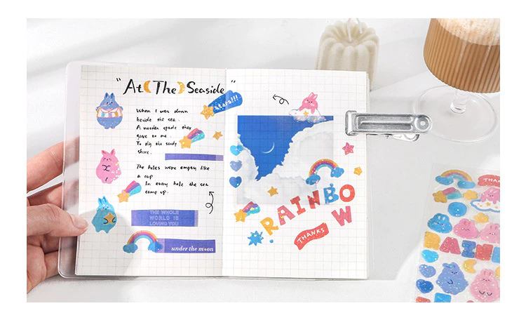 Colourful Confetti Glitter PET Sticker