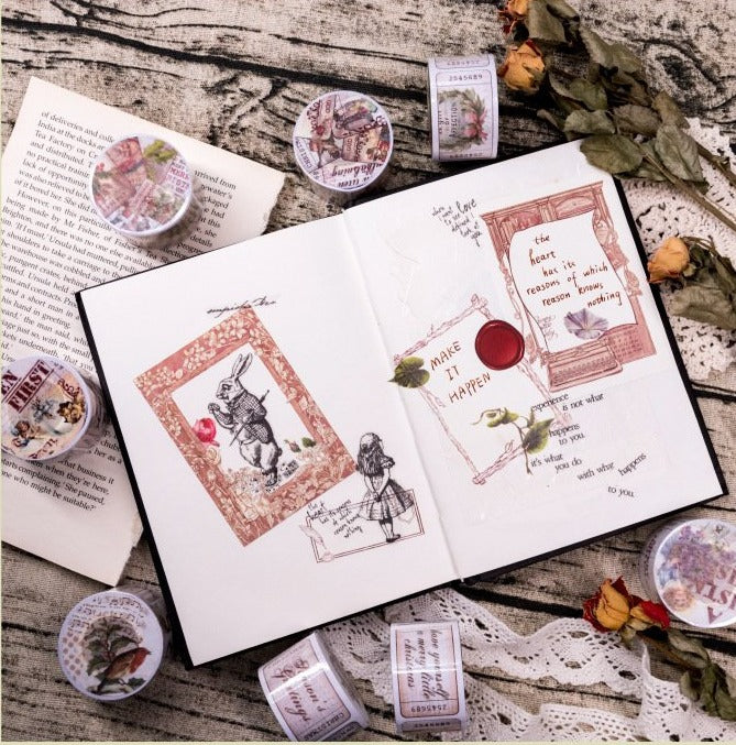 Retro Stamp Washi Sample