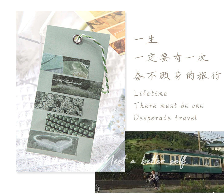 Travel Scenery Journal Scrapbooking Stickers