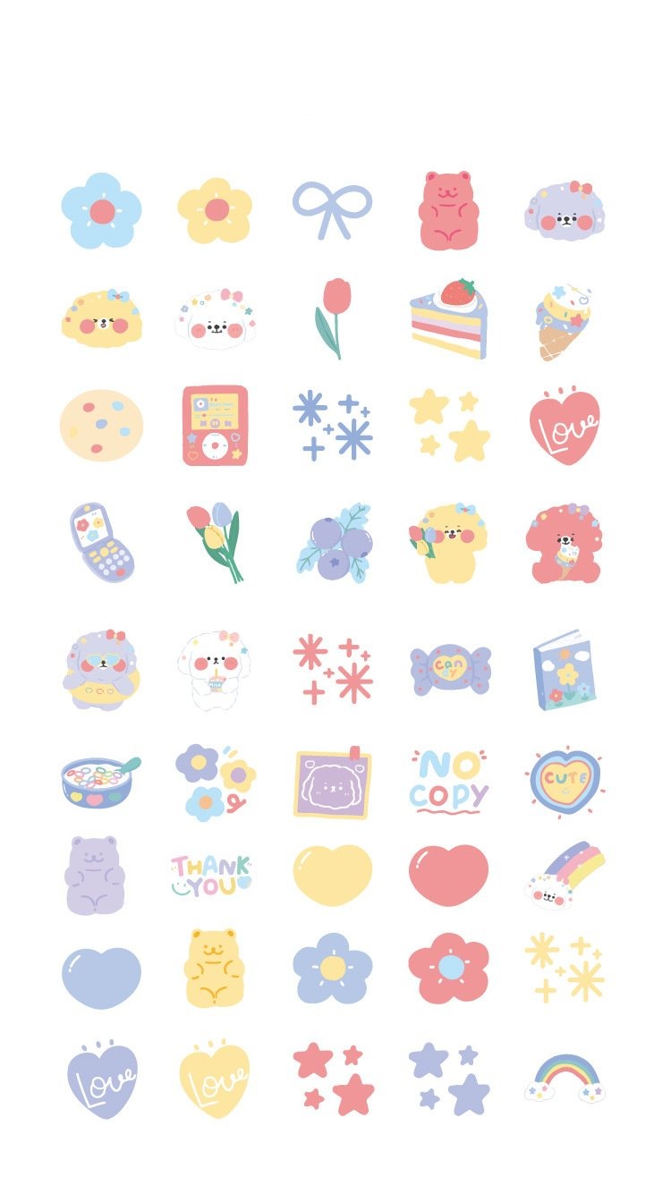 Kawaii Star Party Planner Stickers