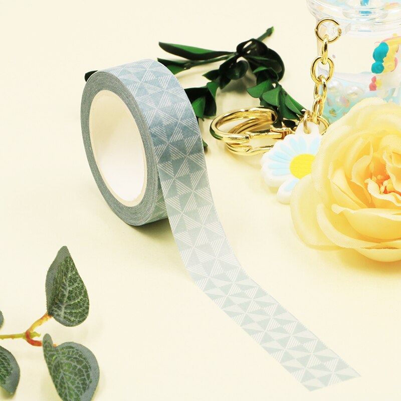 Blue Triangular Trellis Pattern Washi Tape