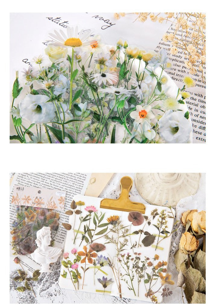 Pressed Flowers PET Stickers
