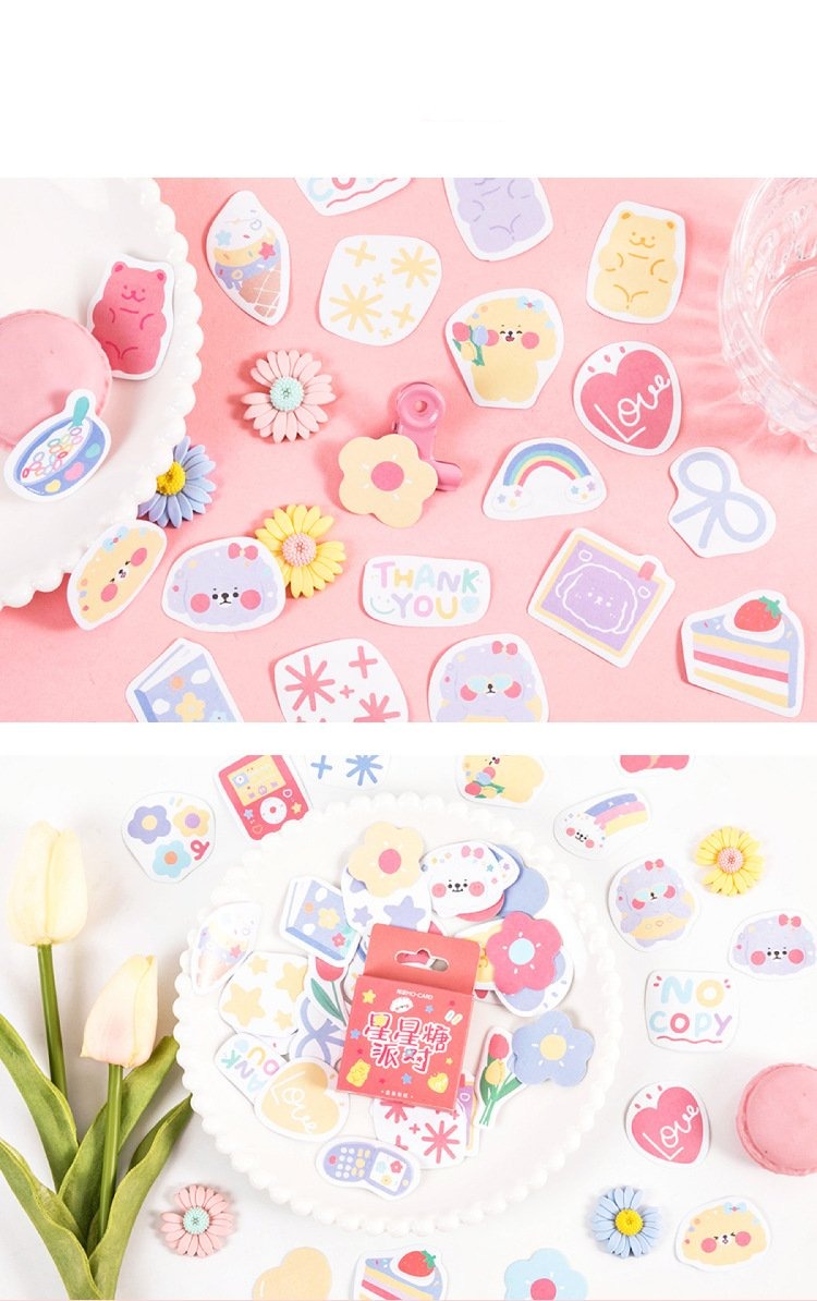 Kawaii Star Party Planner Stickers