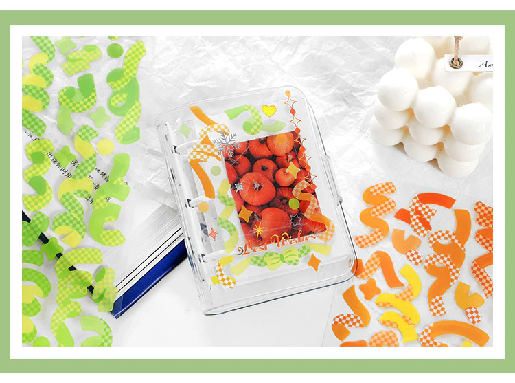 Checkered Confetti Stickers