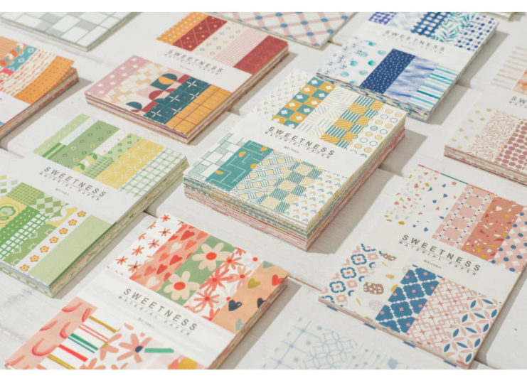 Patterned Scrapbooking Memo Pad