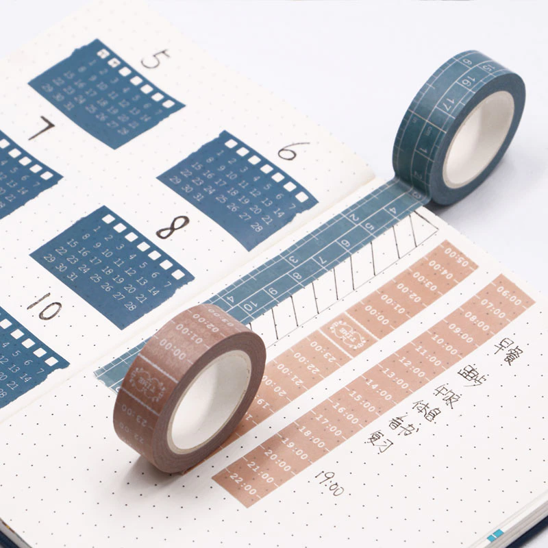Neutral Plaid Planner Washi Tape