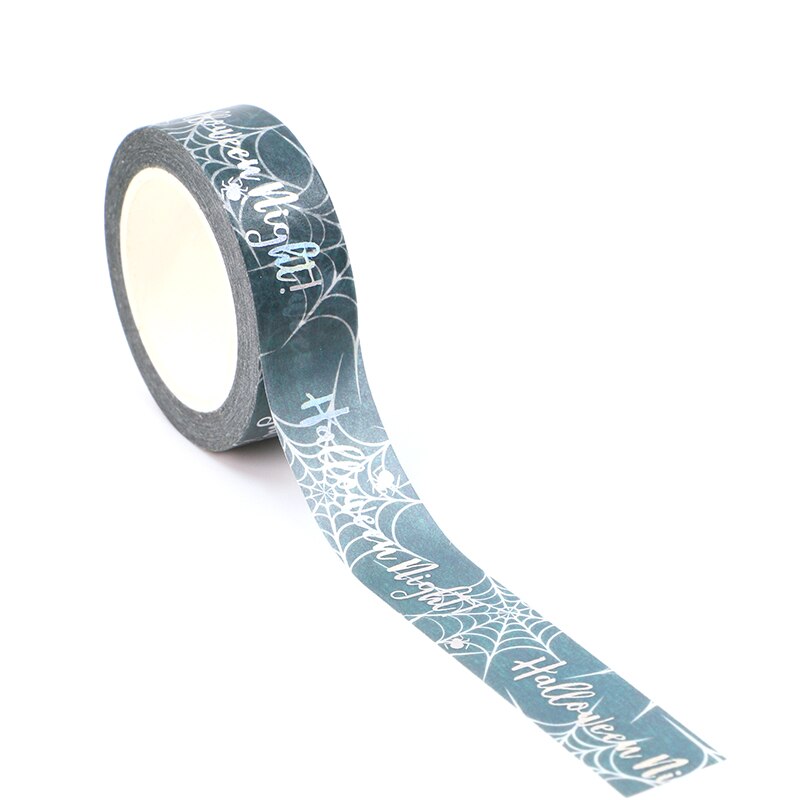 Halloween Night Silver Foiled Washi Tape