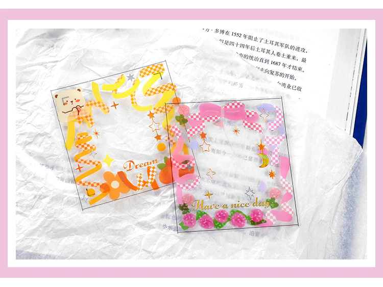 Checkered Confetti Stickers