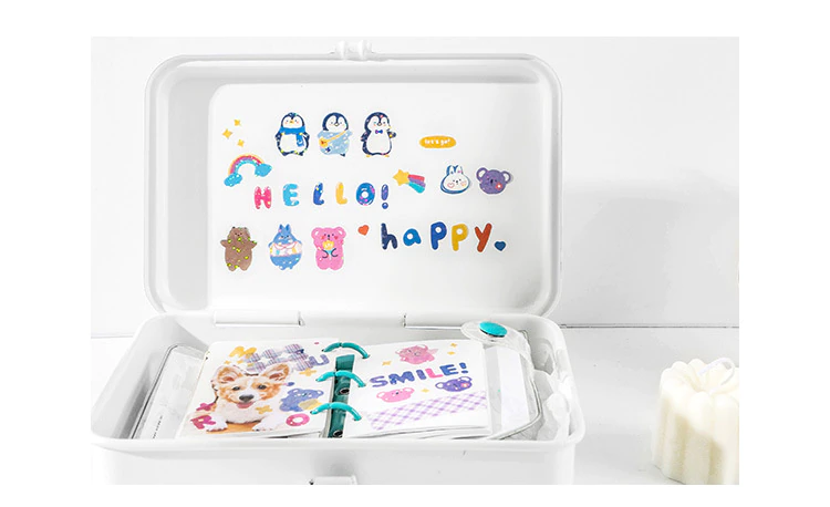 Whale Confetti Glitter PET Sticker