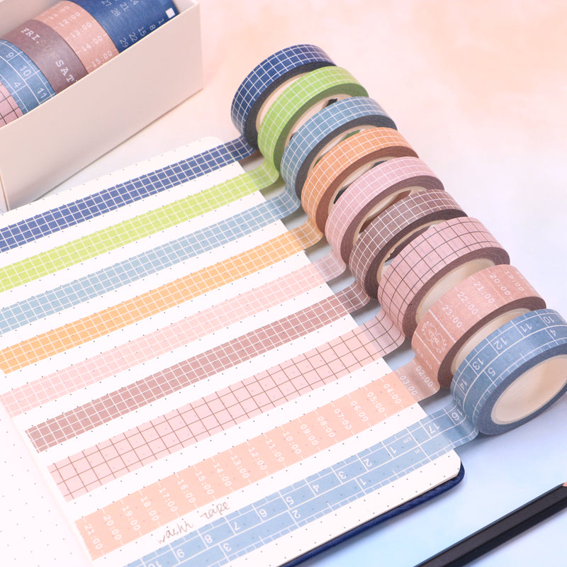 Neutral Plaid Planner Washi Tape
