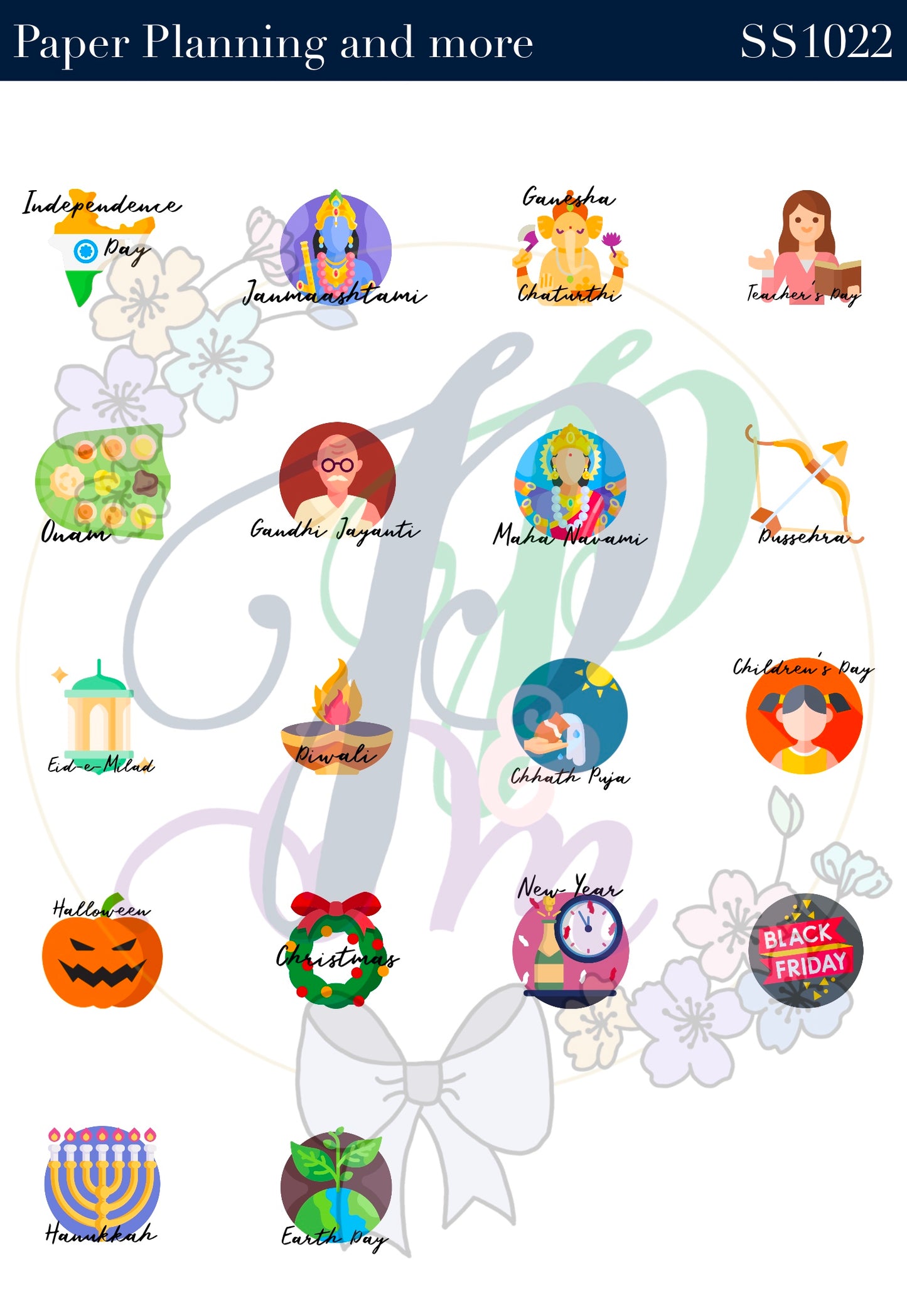 Holidays Sticker Sheet Set