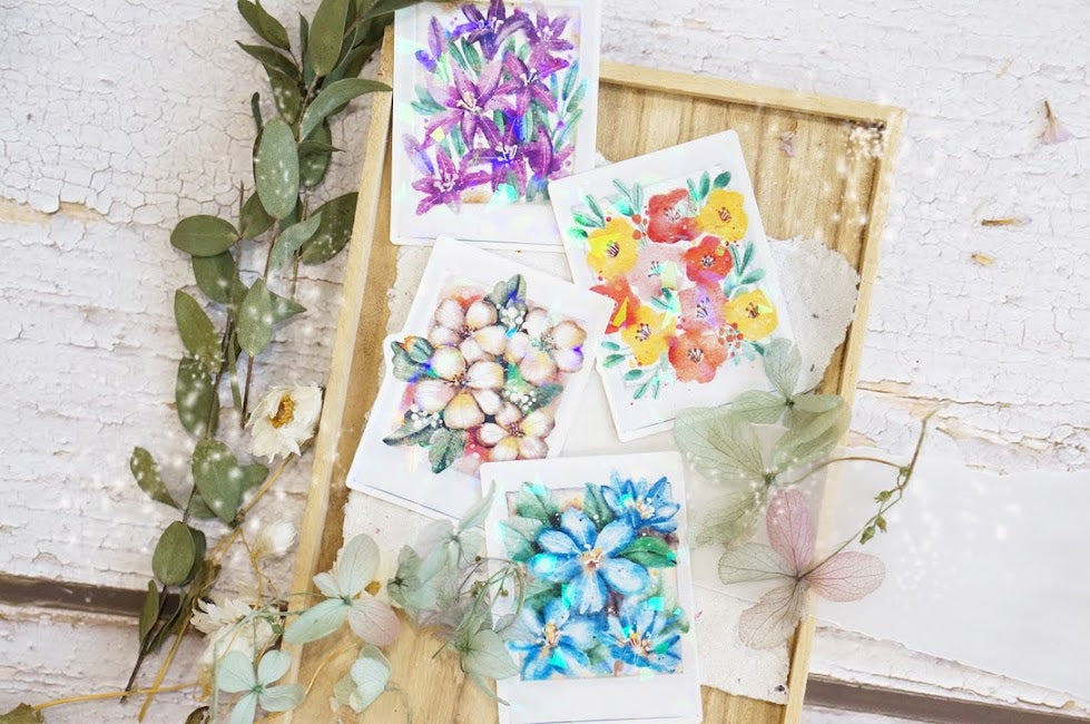 Black Milk Project-Hologram Florals (Hologram Sticker Set - 8pcs/set)