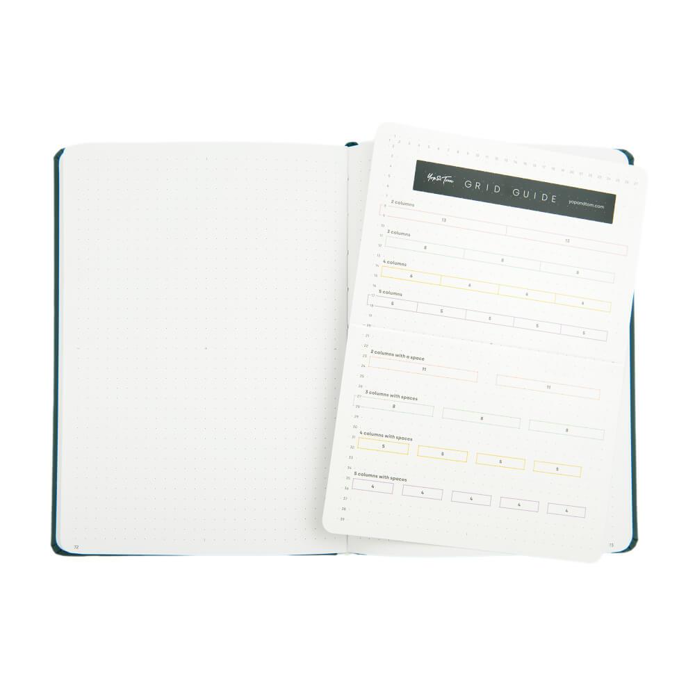 Yop & Tom A5 DOT GRID JOURNAL - HUMMINGBIRD - DEEP OCEAN