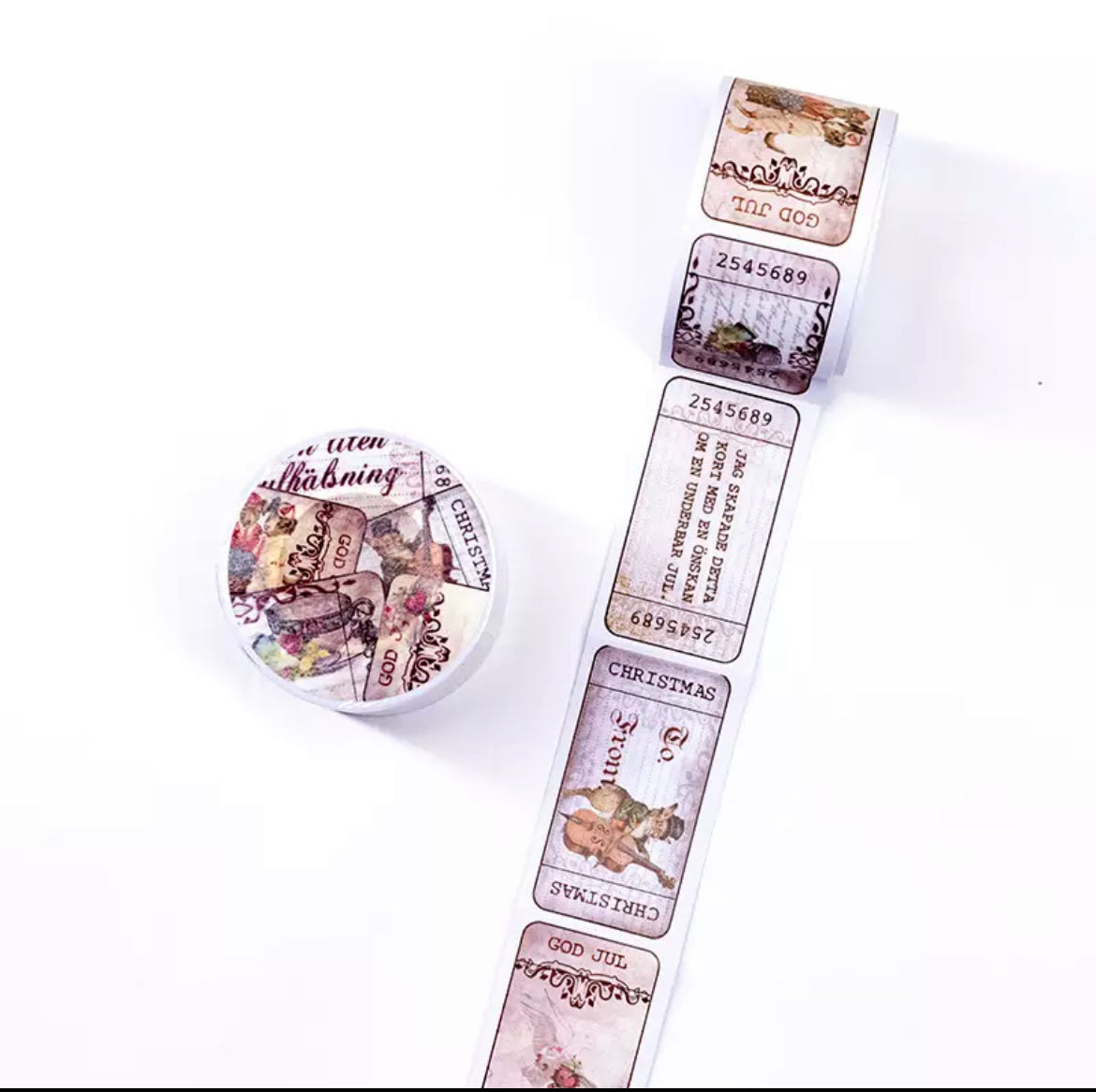 Retro Stamp Washi Sample
