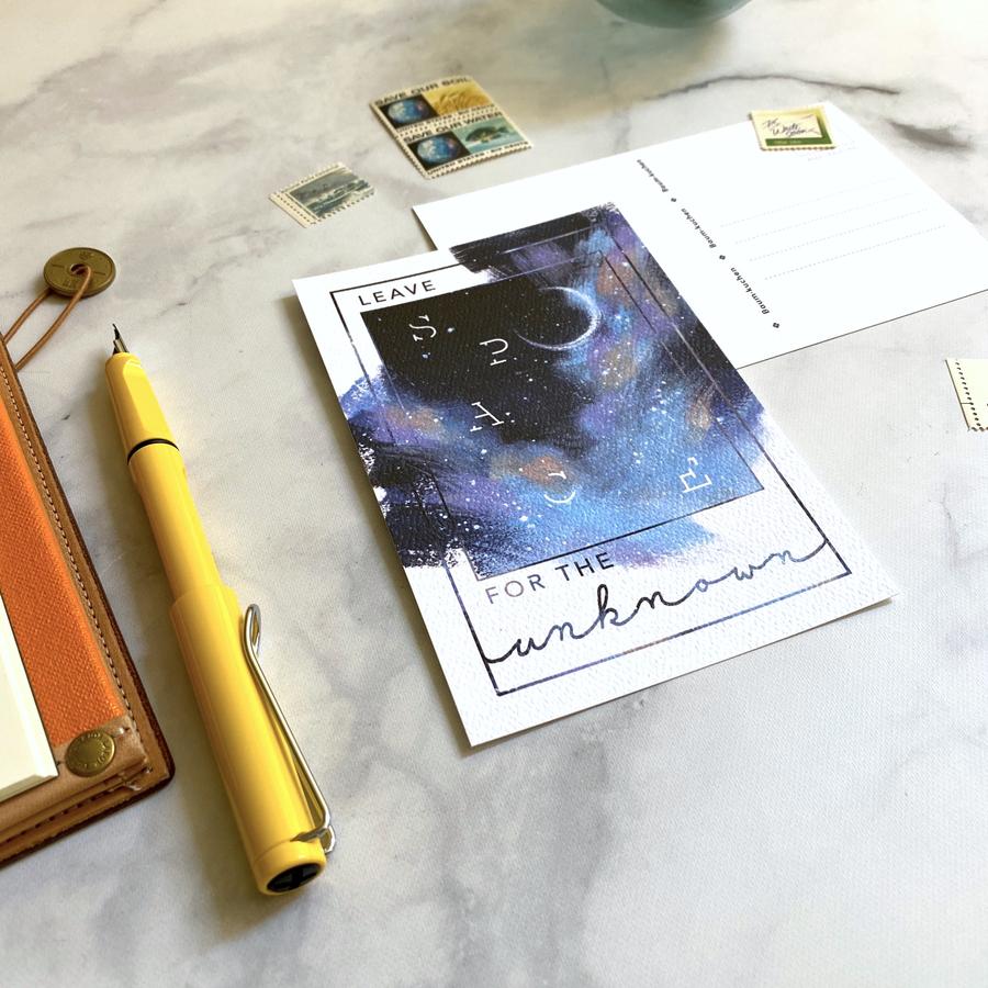 BK Postcard // Leave Space for the Unknown // Frame