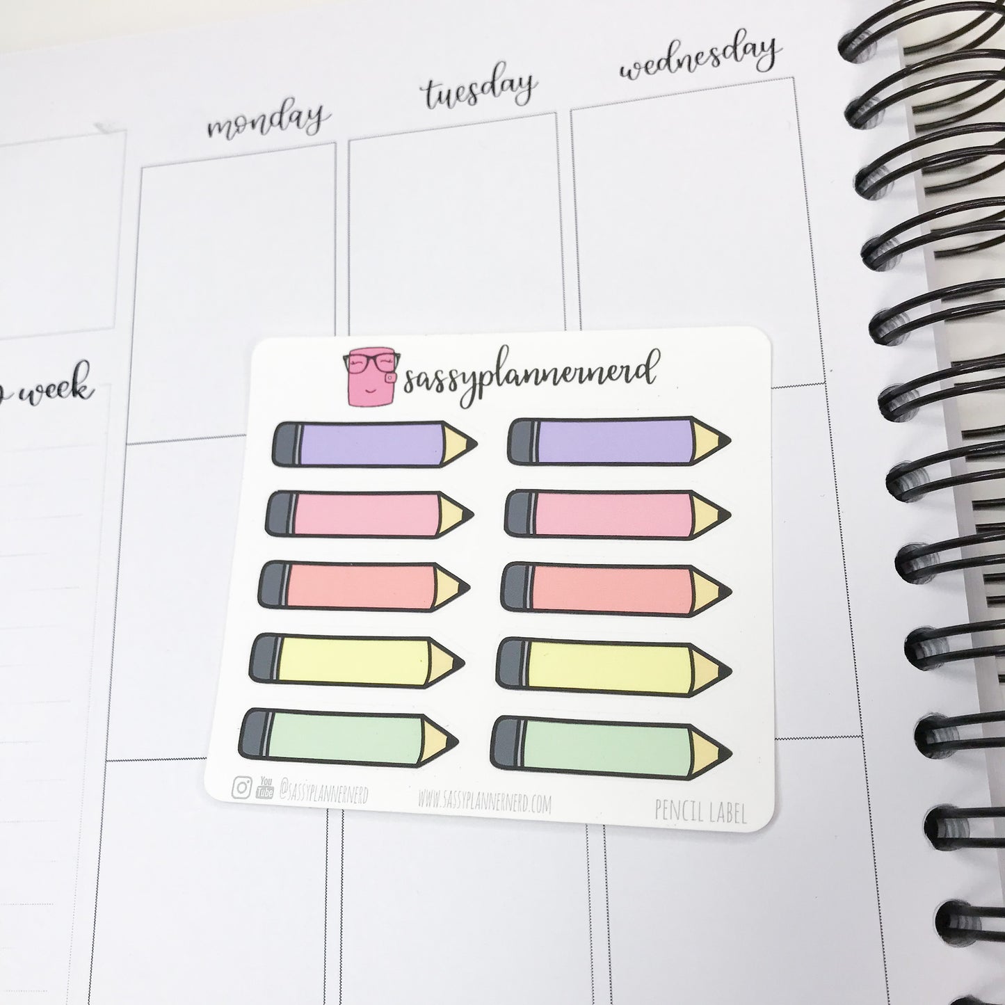 Pencil Label Stickers