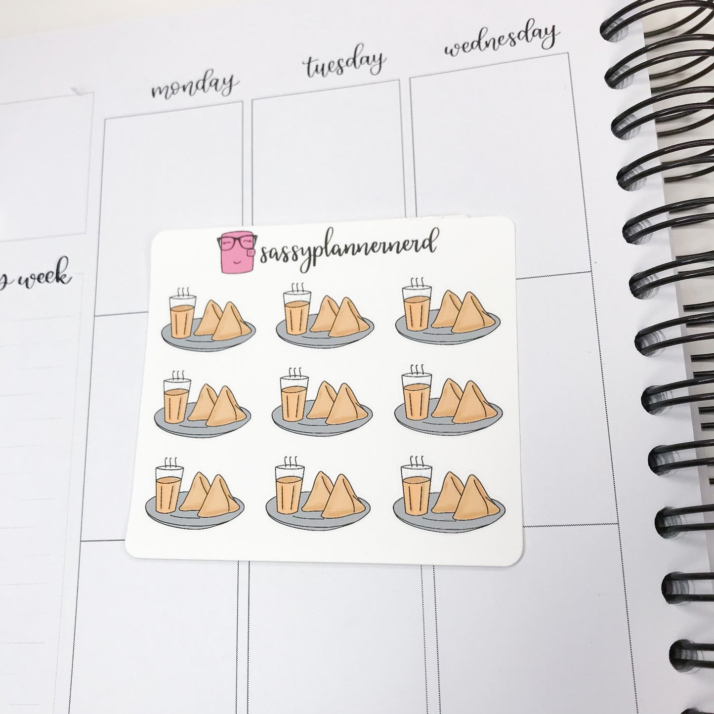 Chai Samosa Doodle Stickers