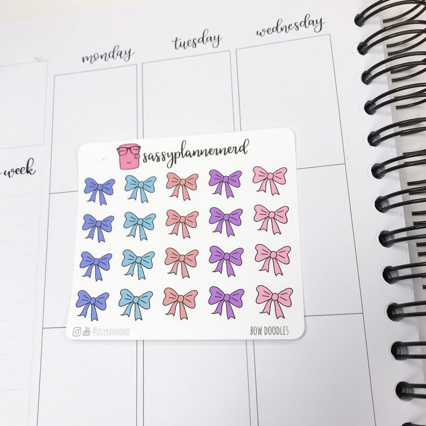 Bows doodle Stickers
