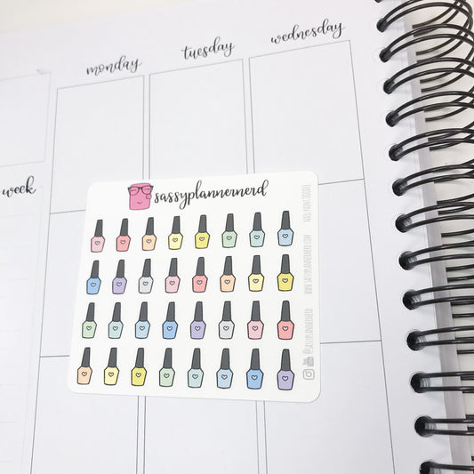 Nail Paint Doodle Stickers