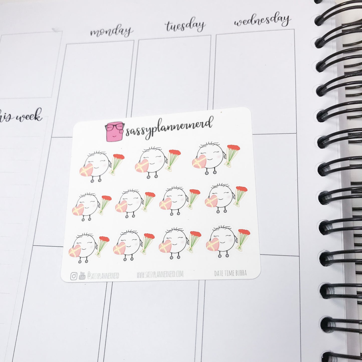 Date Time Bubba Stickers