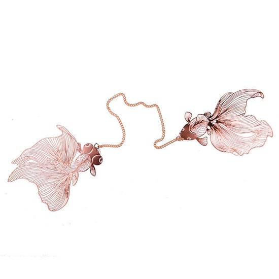 Koi Fish 18K Gold Plated Bookmark