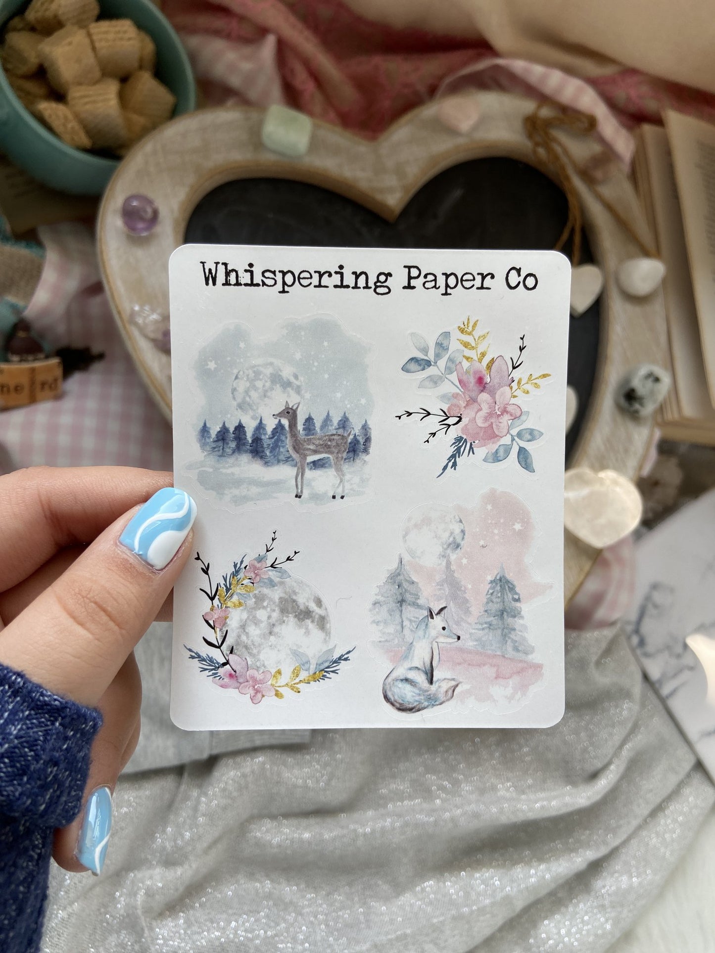 Winter Moonlight stickers