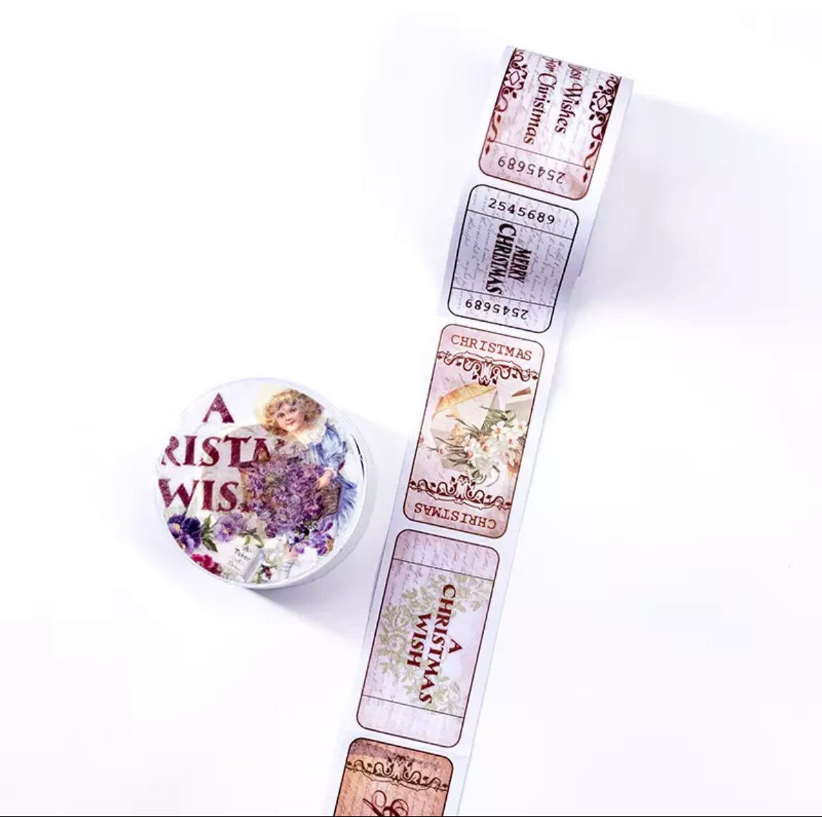 Retro Stamp Washi Sample