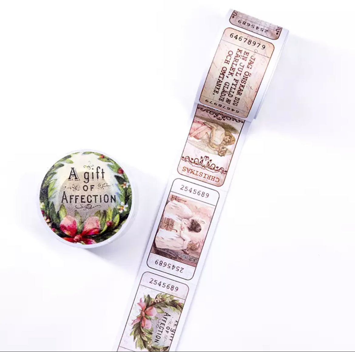 Retro Stamp Washi Sample