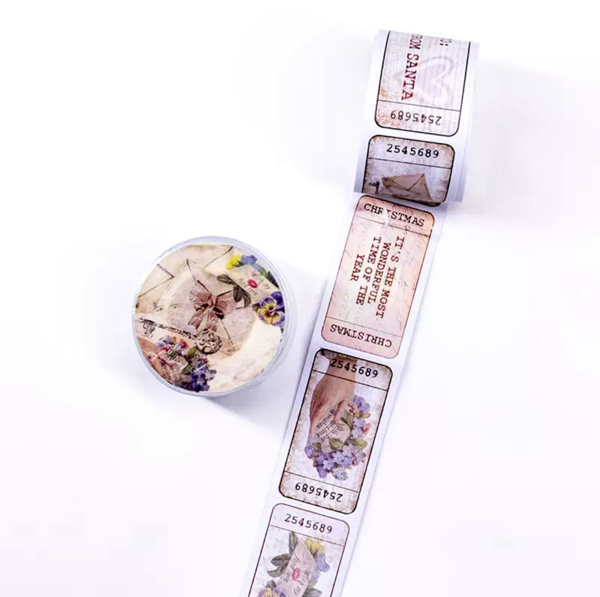 Retro Stamp Washi Sample
