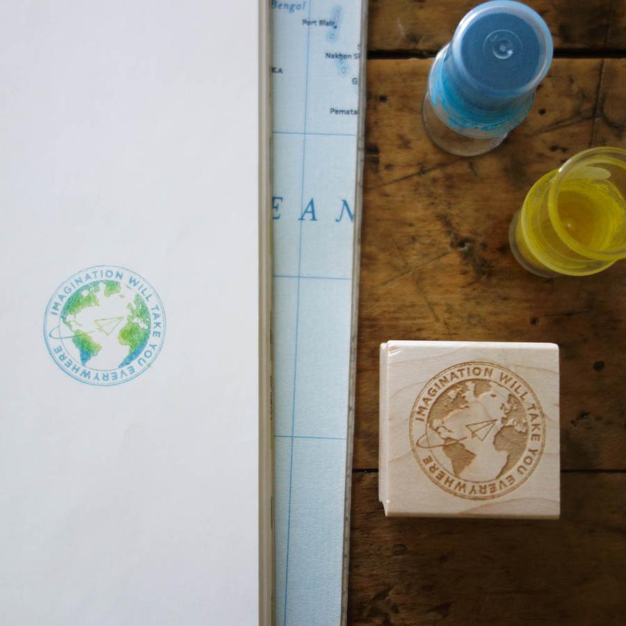 Stamp // "Imagination will take you everywhere"