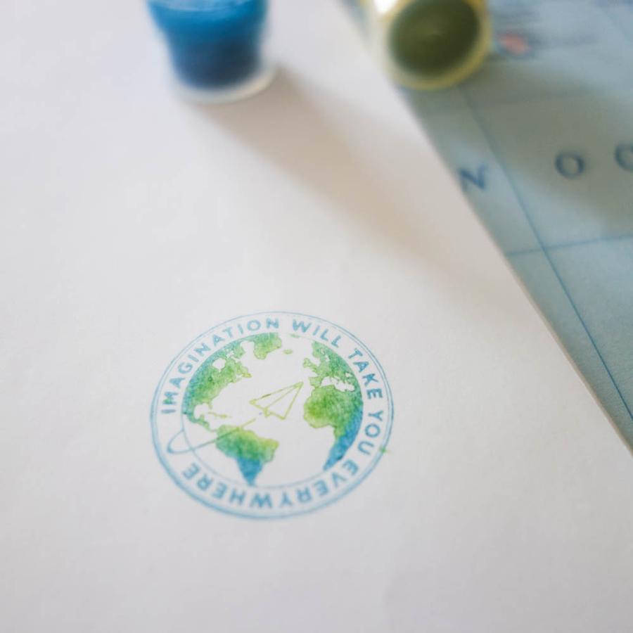 Stamp // "Imagination will take you everywhere"
