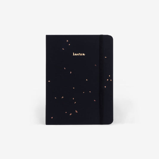 Black Speckle Undated Planner- Weekly Horizontal