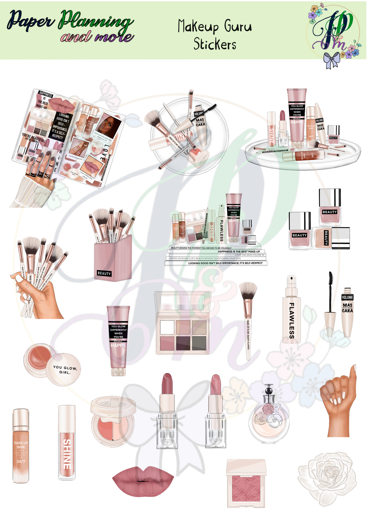 Makeup Guru Sticker Sheet