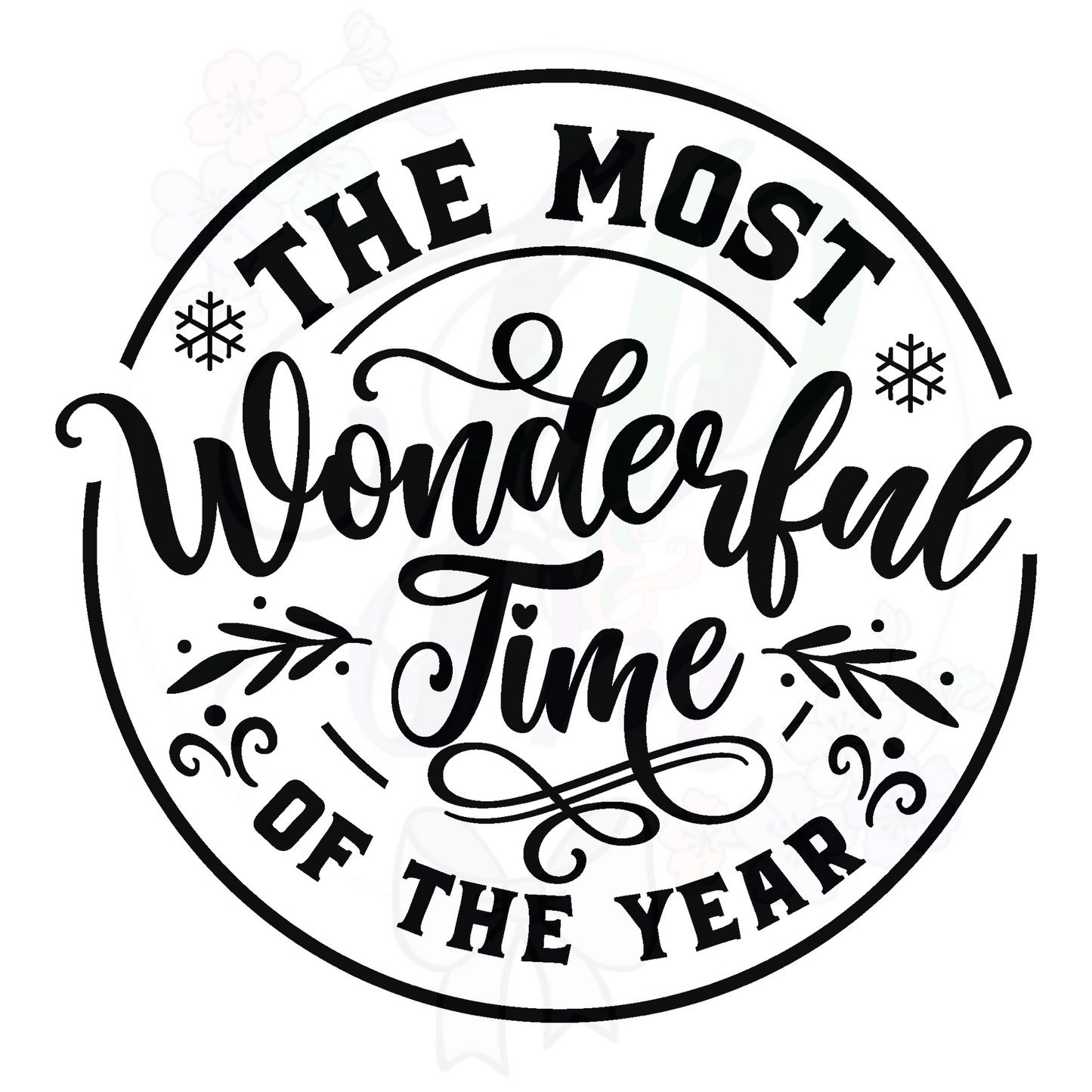 Most Wonderful Time Die Cut Sticker