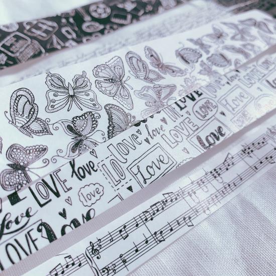 Black & White Film Washi Tape Set